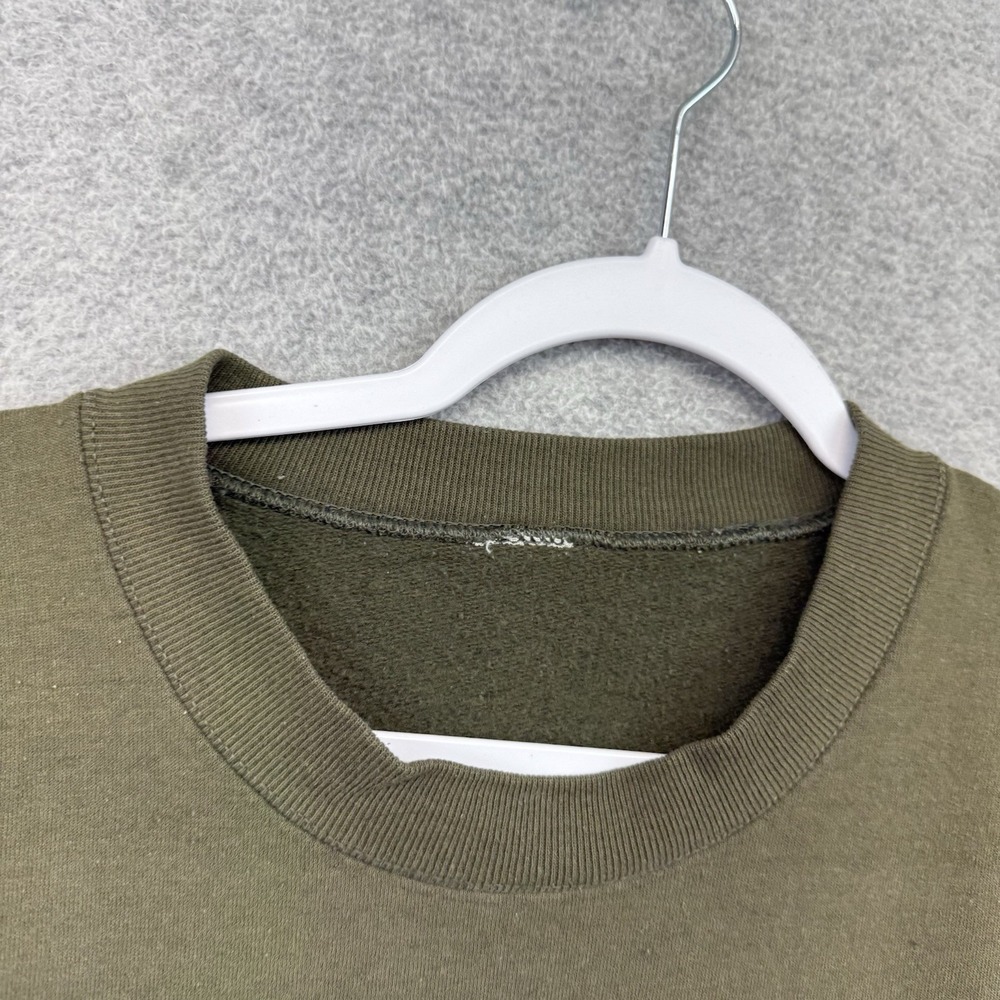 Vintage Nature Crewneck Sweatshirt Mens XL Moose Duck Green 90s Cozy Earth Tone - Picture 4 of 9